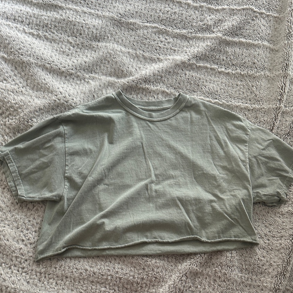 Vanity Fair Sage Green Crop Top